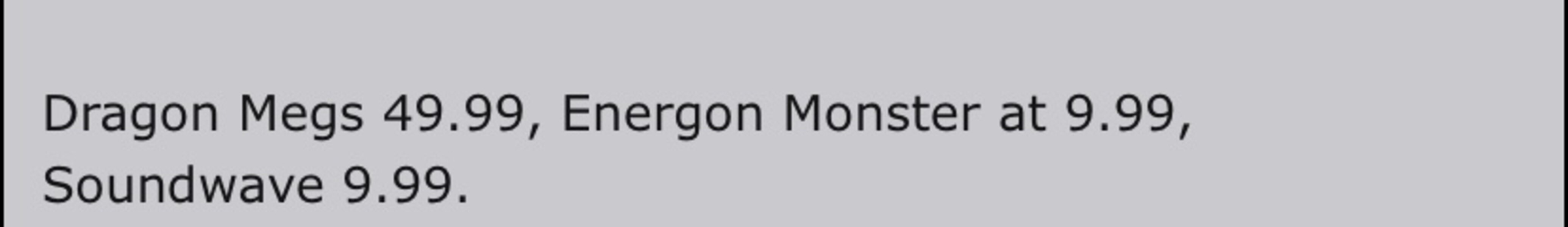 Leaked Listings Transformers Legacy Evolution Dragon Megatron, Soundwave, & Energon Monster  (1 of 19)